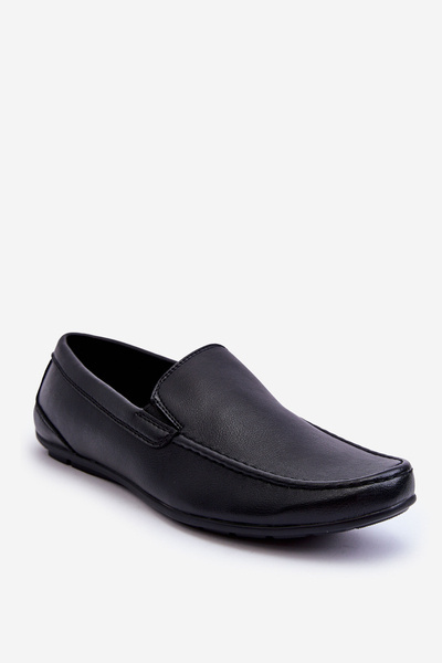 Men's Leather Loafers Black Theo