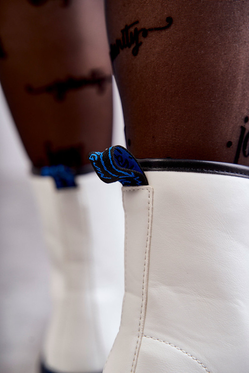 Women's Tied Boots Glany White Callie