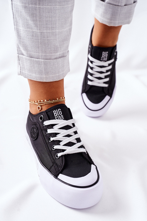 Tenisówki Trampki Platforma BIG STAR Czarne II274019