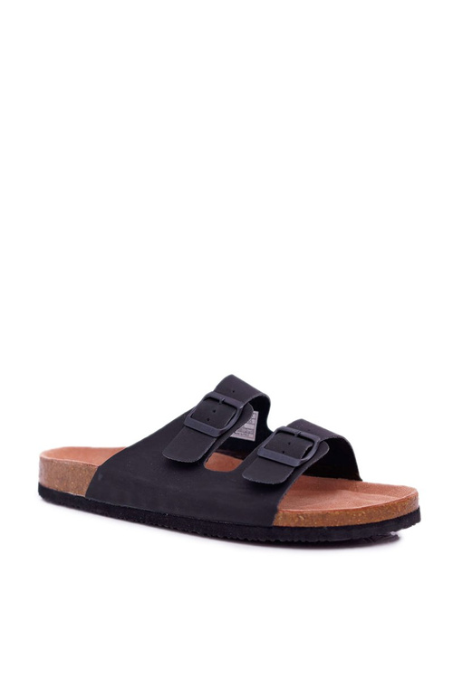 Men's Flip Flops With Buckles Big Star Black DD174605