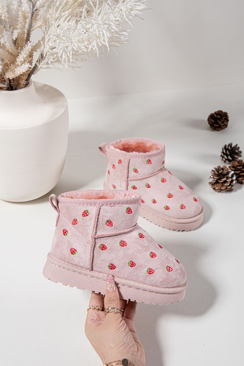 Children's Snow Boots with Strawberries Pink Gracina