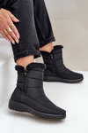 Women's Snow Boots With Zipper And Fur Black Fiorittia