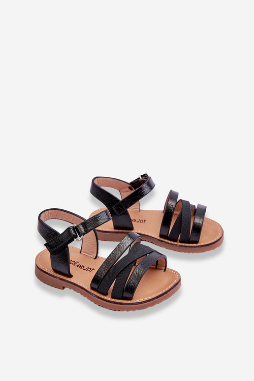 Children's Sandals With Straps Black Isla