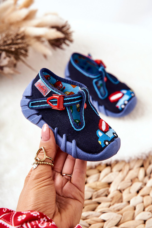 Buty Papcie Befado Betoniarka 110P385 Granatowe