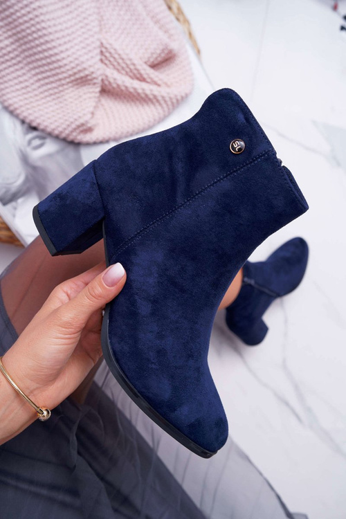 Women's Heeled Boots Sergio Leone Navy Blue BT520