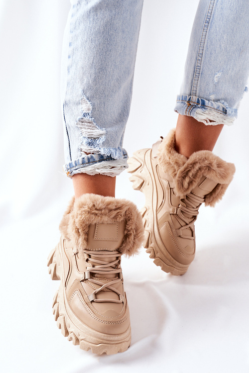 Women's Insulated Boots Beige Limerick