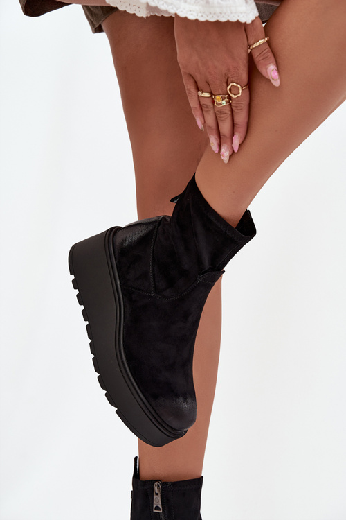 Women's Platform Boots Vinceza 58596 Black