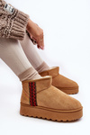 Women's Snow Boots On Platform Insulated Camel Lomessa