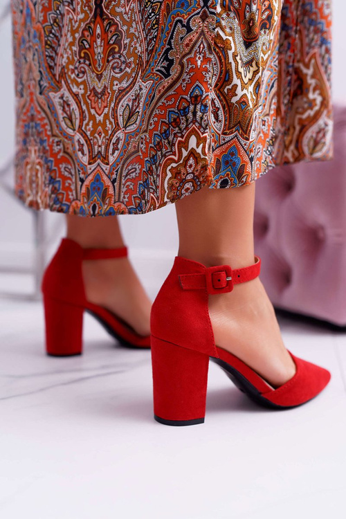 Women's Red Elegante Pointed Stiletto pumps