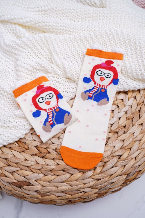 Women's Christmas Socks With Ears and Penguin