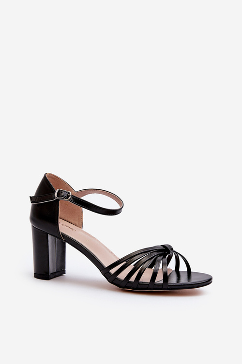 Women's Black Strappy Sandals Pyrrette