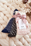 Women's 3-Pack Christmas Socks Snowflakes And Hearts Beige