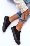 Low Classic Sneakers on Platform Black Jazlyn