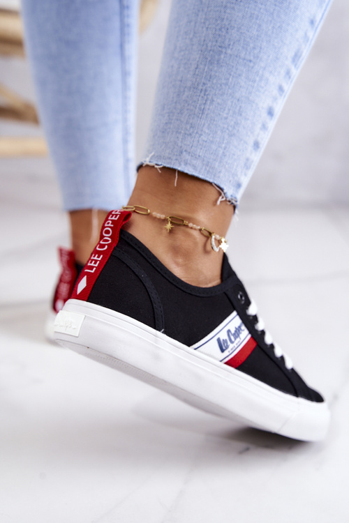 Tenisówki Trampki Czarne Lee Cooper LCW-22-31-0832L