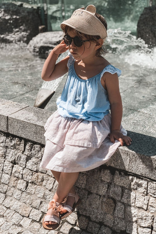 Children's Sandals With Bow Pink Beebee