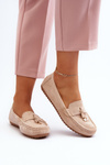Women's Classic Suede Moccasins Beige Ontala