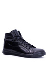 Men's Leather Tennis Bednarek Black Edys