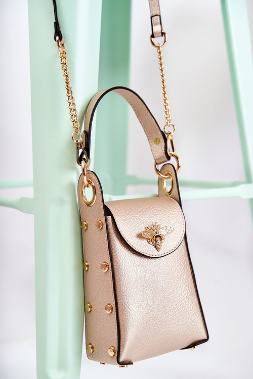 Small Women's Handbag With Ornament Gold Ellies