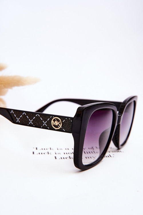 Women's Glitter Sunglasses M2354 Black
