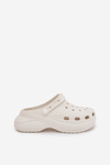Women's Foam Platform Slippers White Elisra