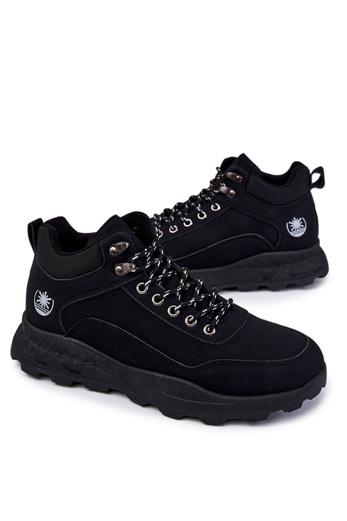 Men's Warm Trekking Shoes Trappers black Otto