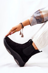 Platform Boots Suede Black Nicci