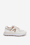 Women's Sports Shoes Made Of Eco Leather Beige Berieta