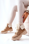 Boots Trappers Warmed Tied Beige Karley