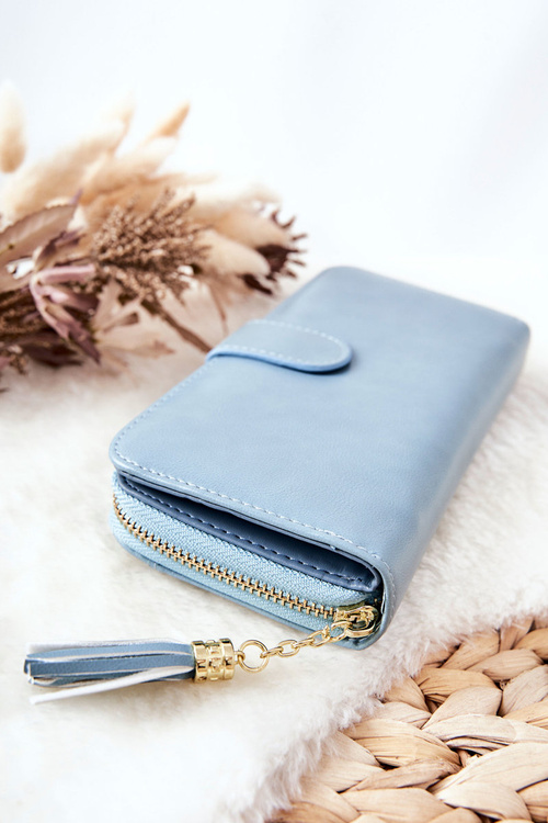 Large Women's Wallet With Extra Wallets Blue