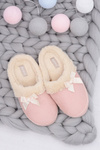 Women's Flip Flops With Fleece And Bow Tie SOXO Pink