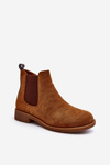 Low Women's Chelsea Boots Camel Sawarra