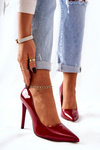 Lacquered Pointed Heels Monnari 0220-005 Red