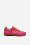 Zazoo N1068 Low Women's Suede Sneakers Fuchsia