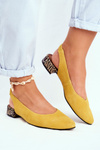 Ballet Shoes Heeled Maciejka Yellow 04482-07
