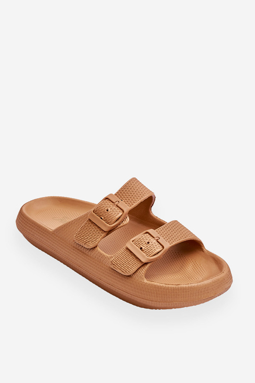 Women's Light Foam Slides Brown Cleve