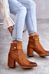 Women's Suede Booties La.Fi 260041C-SU Camel