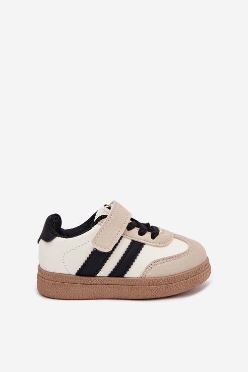 Sports Shoes Sneakers Kids With Velcro Beige Adelina