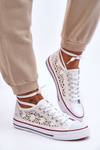 Women's lace Textile Sneakers White Fergo