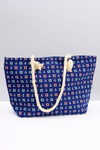 Women's Large Navy Beach Bag Navy Blue