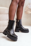 Ankle Boots With Zipper Eco Leather Black Ninnet