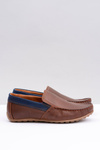 Neex | Brown Leather Men's Pardon slip-on moccasins