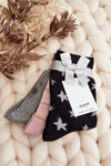 Women's Holiday Socks 3-Pack Gray-Pink