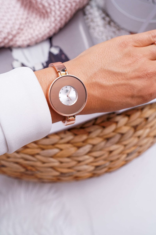Women's Watch Michael John Pink Gold Neptos