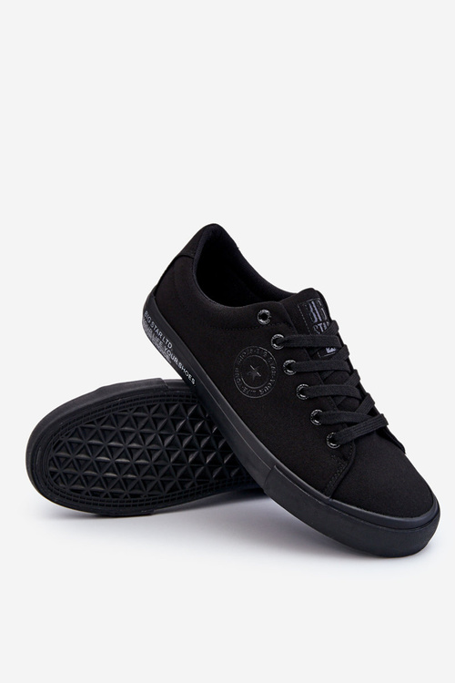 Men's Low Textile Sneakers Big Star LL174078 Black