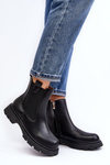Women's black zip-up ankle boots Ramhel