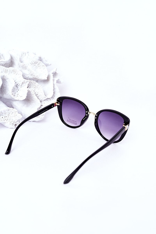 Women's Butterfly Sunglasses Black With Graphite Ombre
