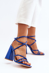 Fashionable High Heel Sandals Blue Josette