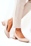 Suede pumps Lewski 3118 Beige 