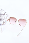 Gold Square Sunglasses Brown-Pink Ombre
