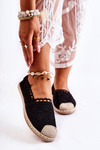 Women's Openwork Espadrilles Black Letisa